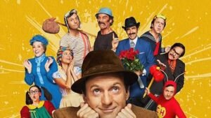 Elenco da série Chespirito: Sem Querer Querendo interpretando personagens clássicos como Chaves e Chapolin