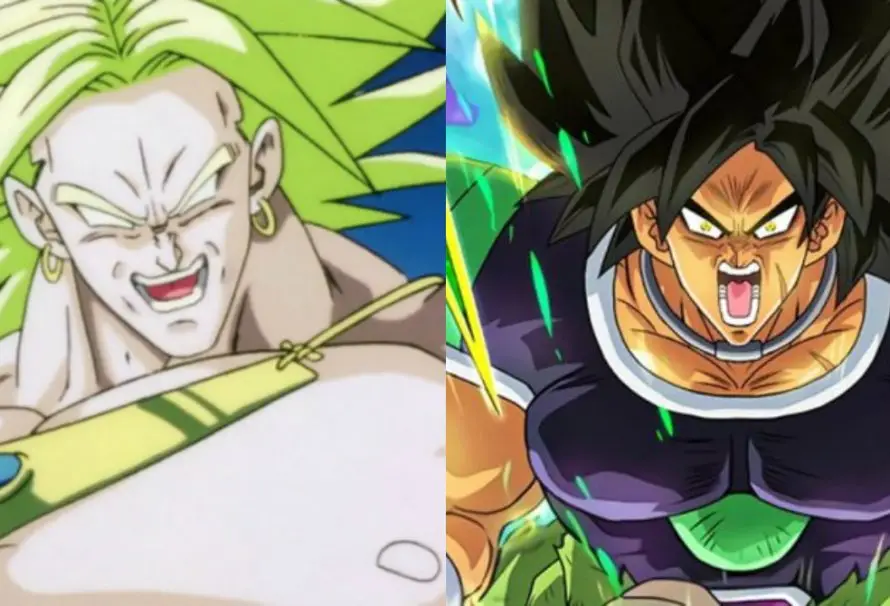 Comparação entre Broly clássico e Broly de Dragon Ball Super