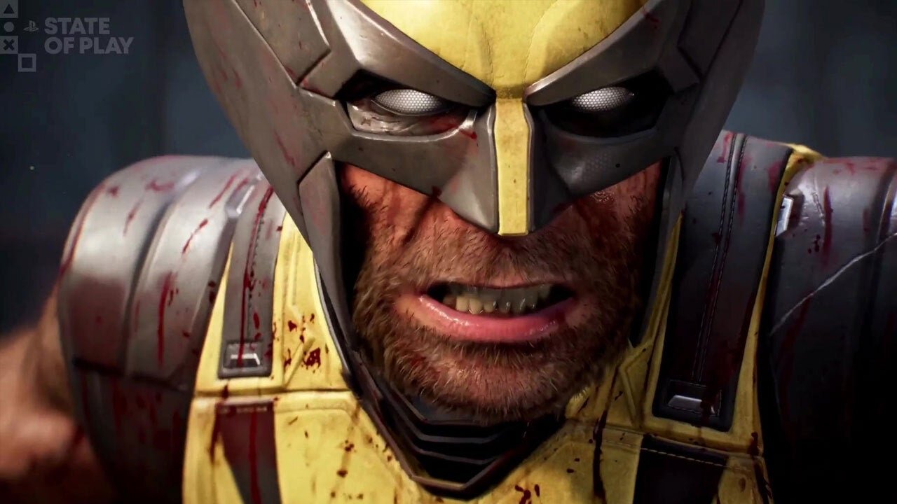 Wolverine com garras de adamantium em combate intenso no jogo Marvel’s Wolverine para PS5